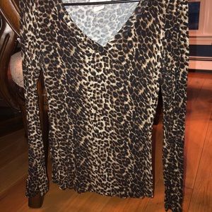 Cheetah Long Sleeve Top. Brand: A’gaci. Size: Medium